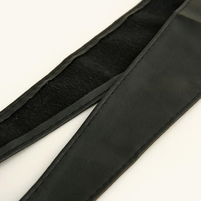 حزام مشد من جلد البولي يوريثان بتصميم عتيق وحزام خصر عريض قابل للتمدد مع حزام قابل للتعديل