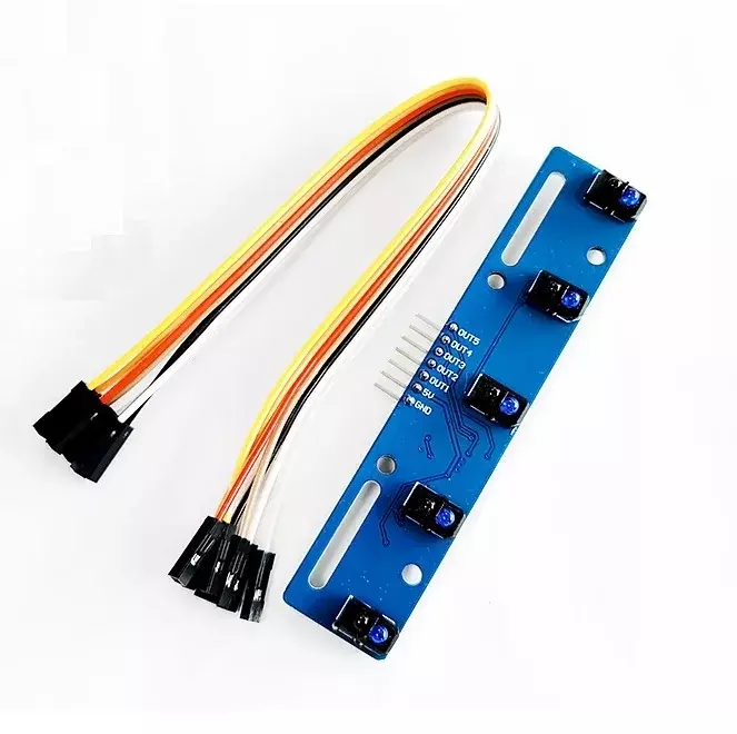 1PCS 5 channel Infrared Reflective Sensor TCRT5000 KIT 5 way/road IR Photoelectric Switch Barrier Line Track Module For arduino