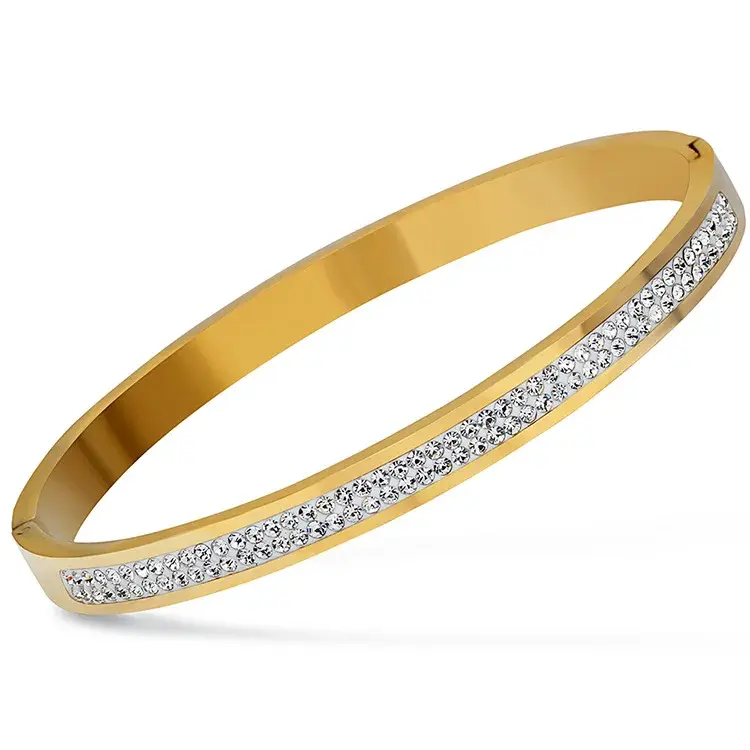 FRB1 pulsera de oro popular T S, brazalete de acero inoxidable para mujer