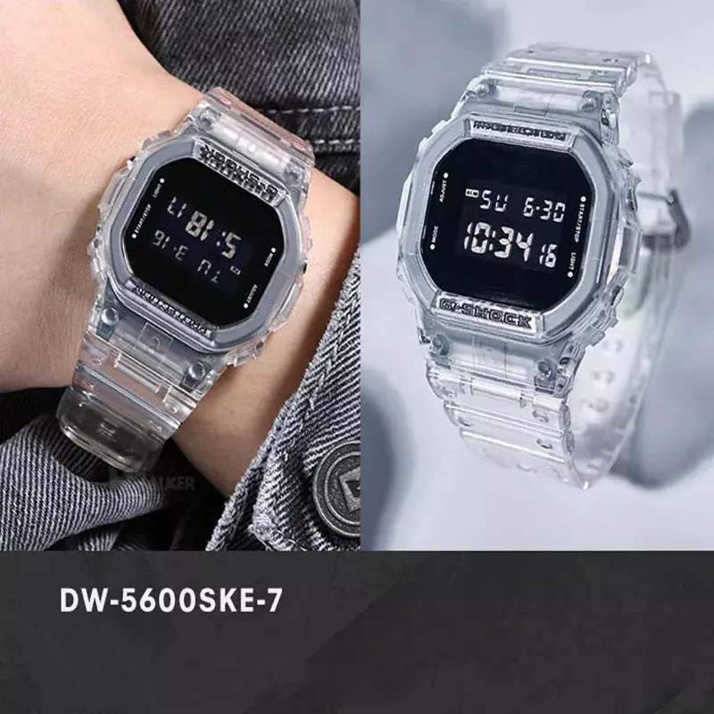 G-SHOCK Relógio de quartzo masculino, DW5600 relógio quadrado pequeno, multifuncional, casual, esportes ao ar livre, à prova de choque, moda