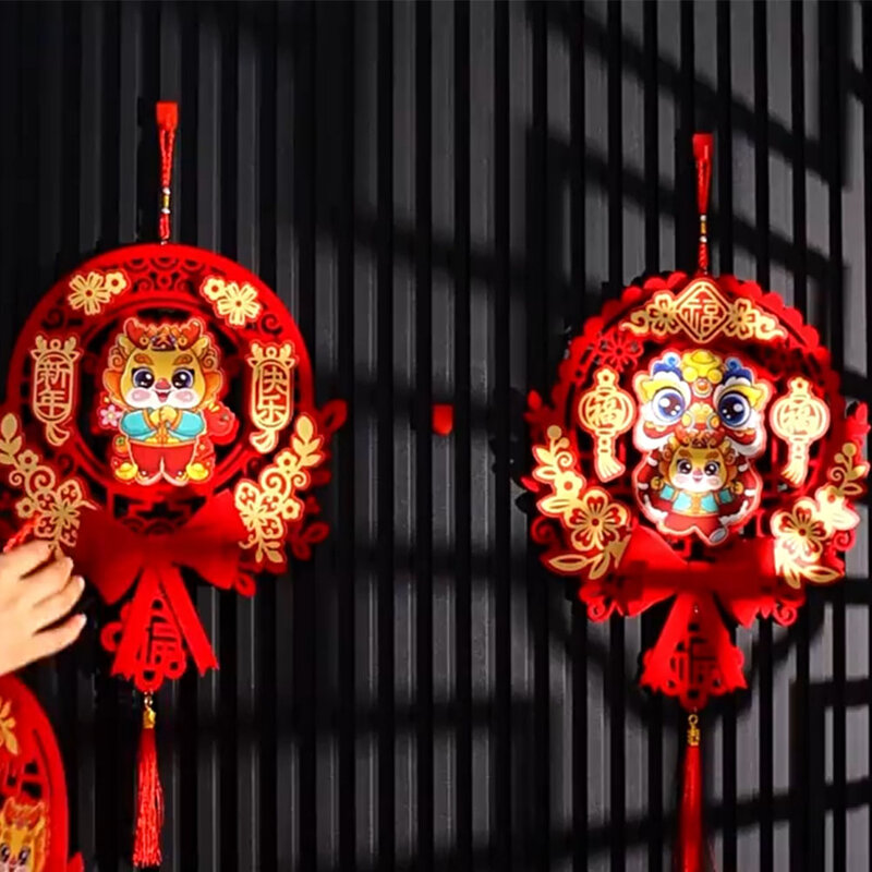 Dekorasi Tahun Baru Imlek, rumbai gantung dekorasi rumah tradisional Festival Musim Semi