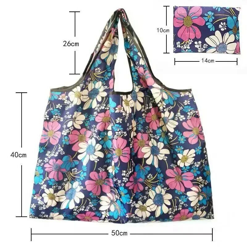 SYD01 Shopping riutilizzabile borsa di stoffa pesante articoli vari borse a tracolla da viaggio pieghevoli da donna grandi