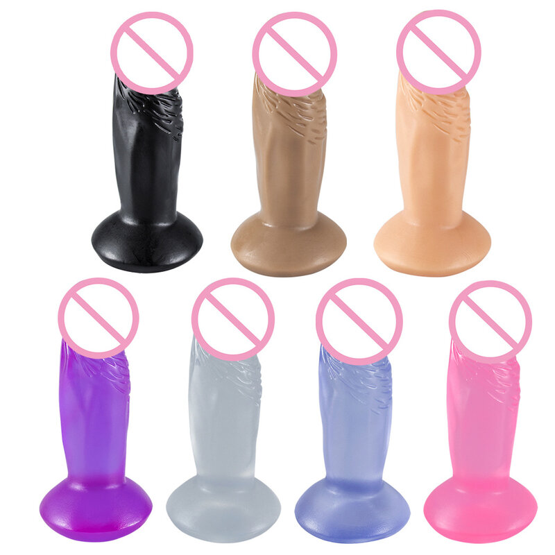 Mini Simulation Dildo Silikon falschen Penis kleinen Anal Plug Butt Erwachsenen liefert Männer Frauen weichen Silikon Mastur bator Sexspielzeug