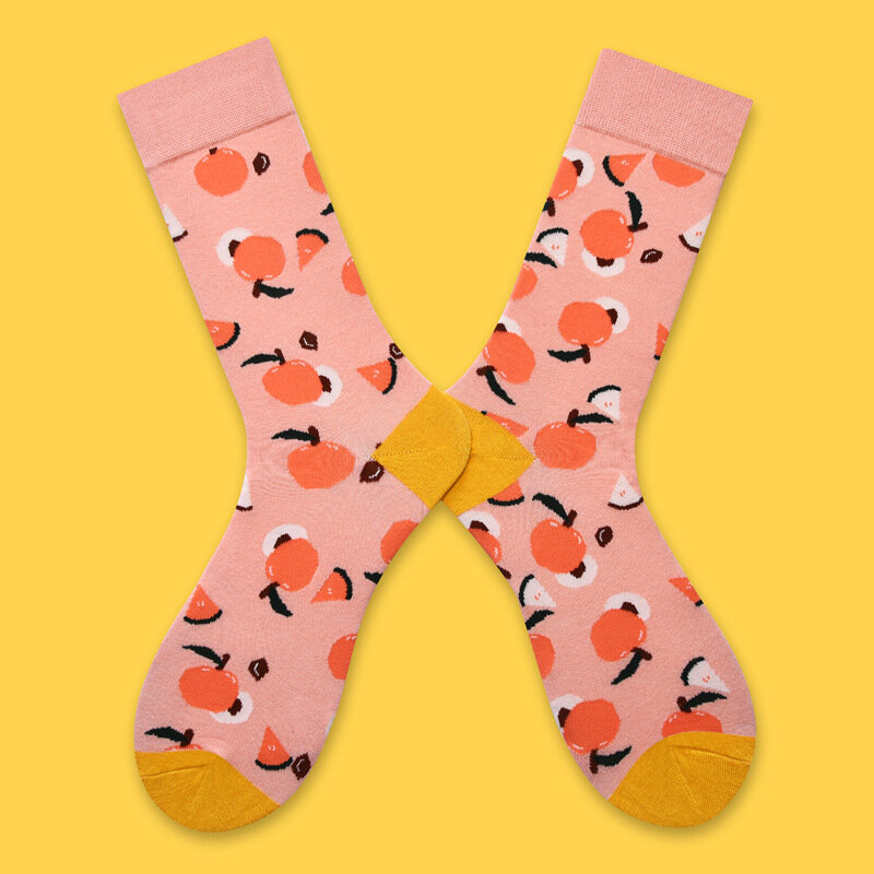 Счастливые мужские носки креативные персональные Мультяшные забавные носки Мопсы Акула автомобиль Модные женские носки