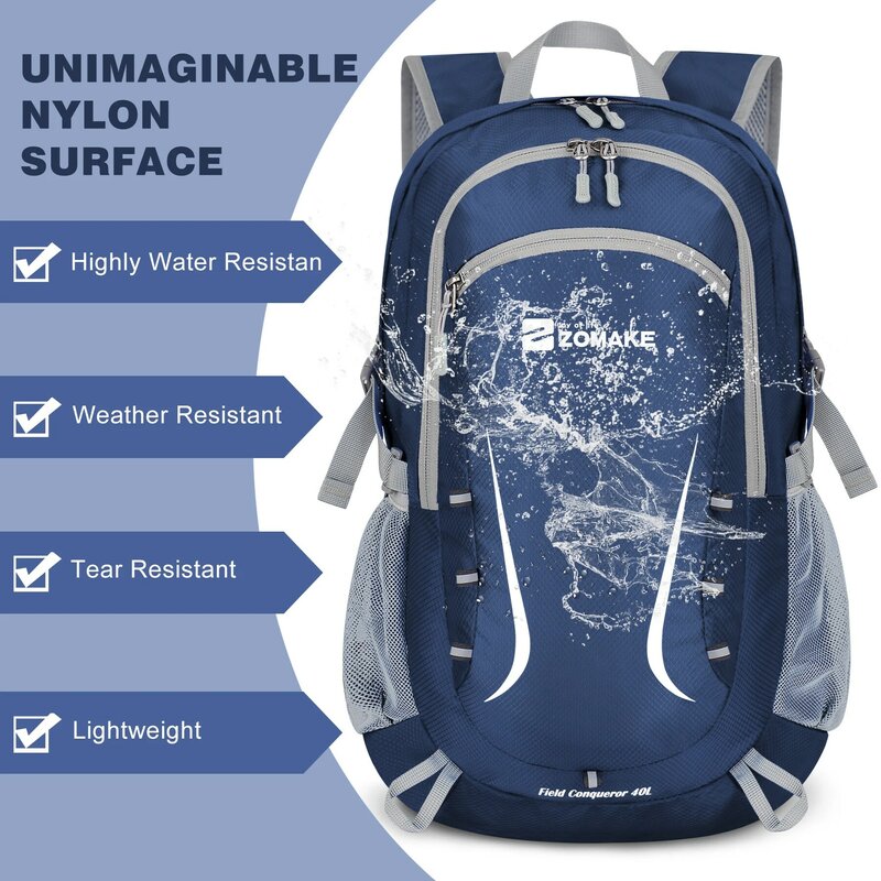 35L ultra lekki przenośna torba na składany plecak wodoodporny torba na bagaż na świeżym powietrzu, turystyka piesza, plecak na rower wędrówka