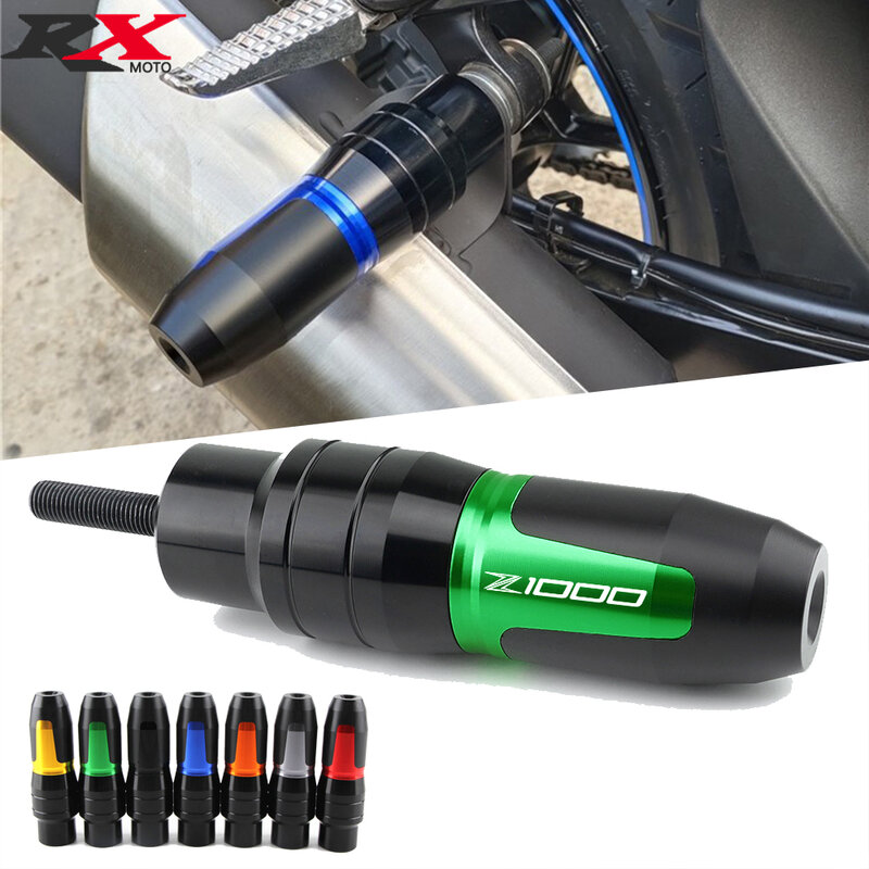 Motocicleta cnc quadro de alumínio crash pads sliders escape bater protector com logotipo para kawasaki z1000 z 1000 z1000sx ninja 1000