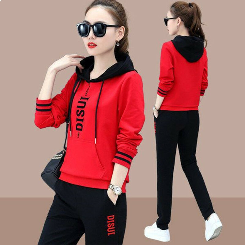 2024 Spring and Autumn Korean Edition New Women's Set Large Leisure Sports Set Age Reducing Temperament Two Piece Set