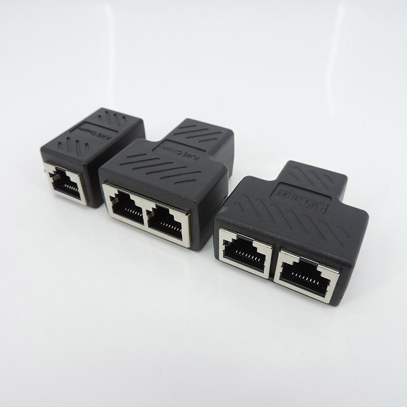 RJ45 to 2 way RJ45 Splitter connector Network extender Ethernet Kabel RJ45 adapter Gigabit interface Female to Female network H2