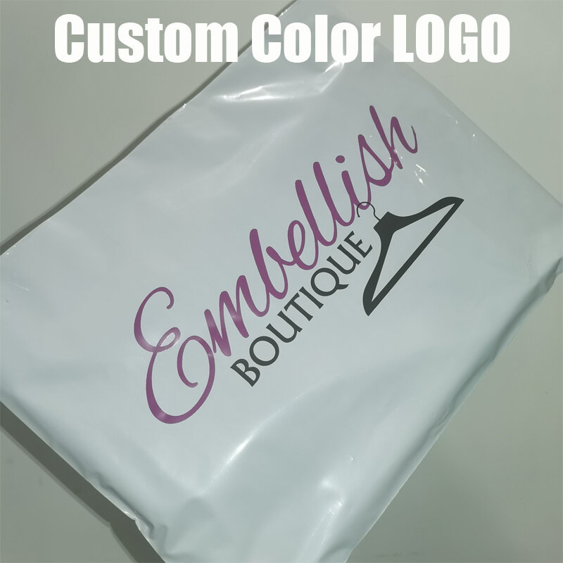 Bolsas de mensajería de polietileno con logotipo impreso de diseñador de marcas famosas personalizadas