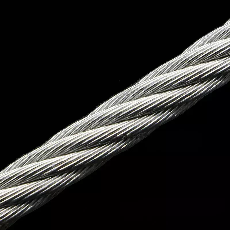10 metri 304 acciaio inossidabile 1mm 1.2mm 1.5mm 2mm diametro filo di acciaio corda nuda linea di sollevamento stendibiancheria antiruggine 7*7