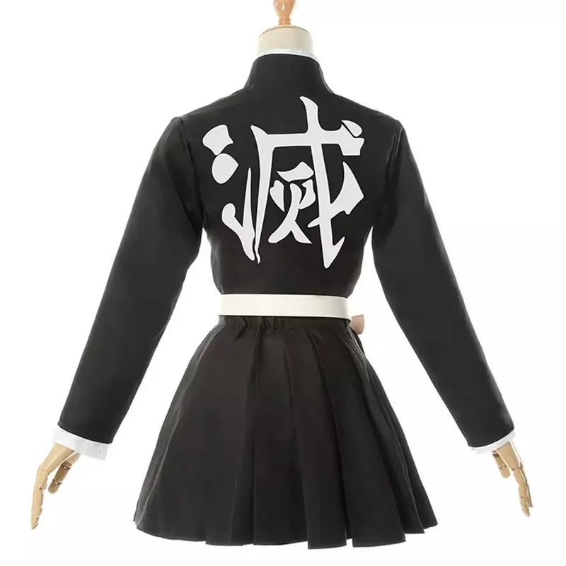 Disfraz de Cosplay de Kanroji Mitsuri para mujer, conjunto de peluca Kimono, zapatos de fiesta de Halloween, ropa de Anime