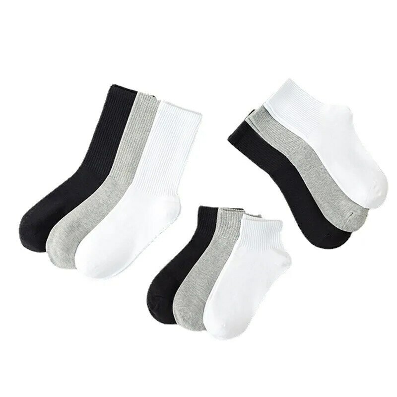 Cotton Women Socks Japanese Fashion White Socks New Men Socks Soft Comfortable Free Size 35-40 1 Pair Long Socks Casual Socks