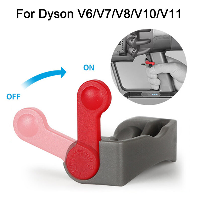 Piezas de aspiradora para Dyson, bloqueo de gatillo, botón de encendido/apagado, abrazadera de Control, accesorios de limpieza, manos libres, V7, V8, V10, V11