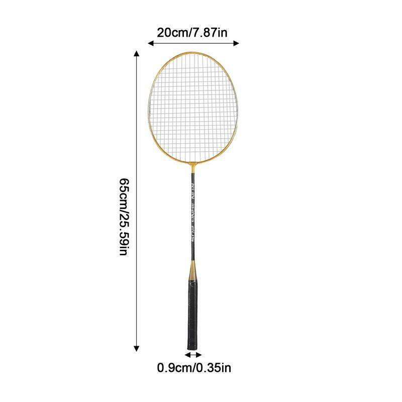 Professional suor absorvente Badminton Racquet Set para adultos, equipamento leve, Badminton Set
