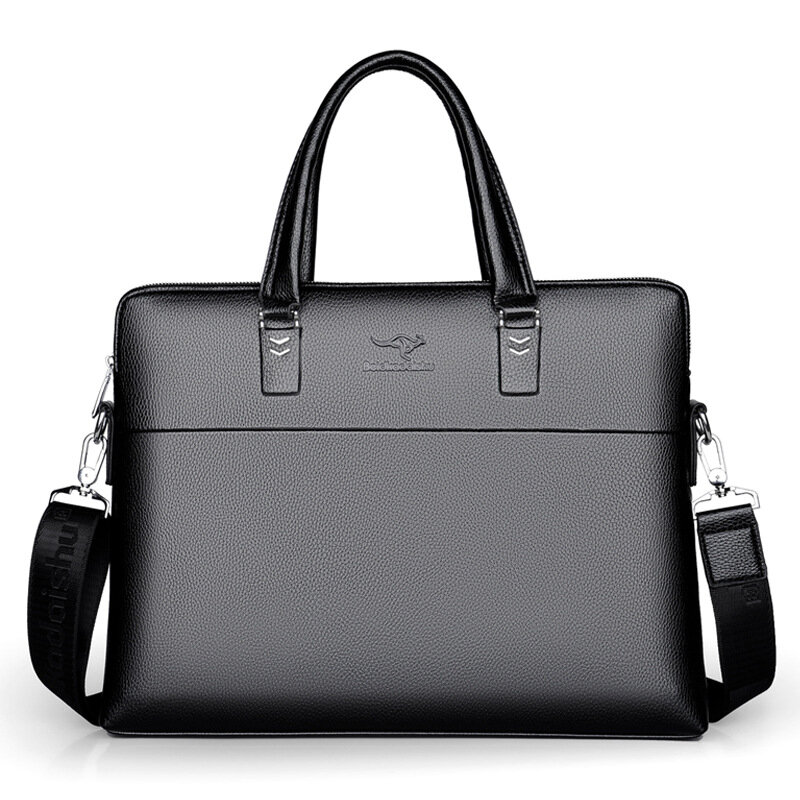 2024 New Fashion Luxury Pu Leather Business Men's Briefcase Male Shoulder Bag Men Messenger Bag Boy Casual Tote Computer Bag