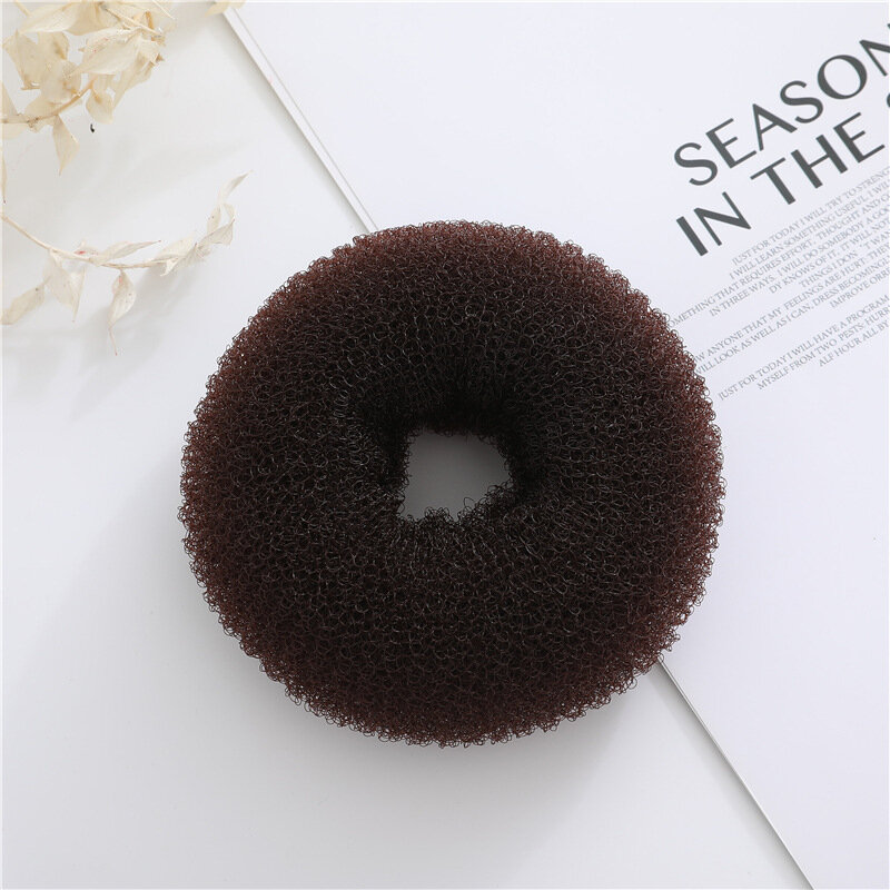 Elegante Hair Bun Donut Foam Sponge, Easy Big Ring, Hair Styling Tools, Acessórios de penteado para meninas e mulheres, Moda