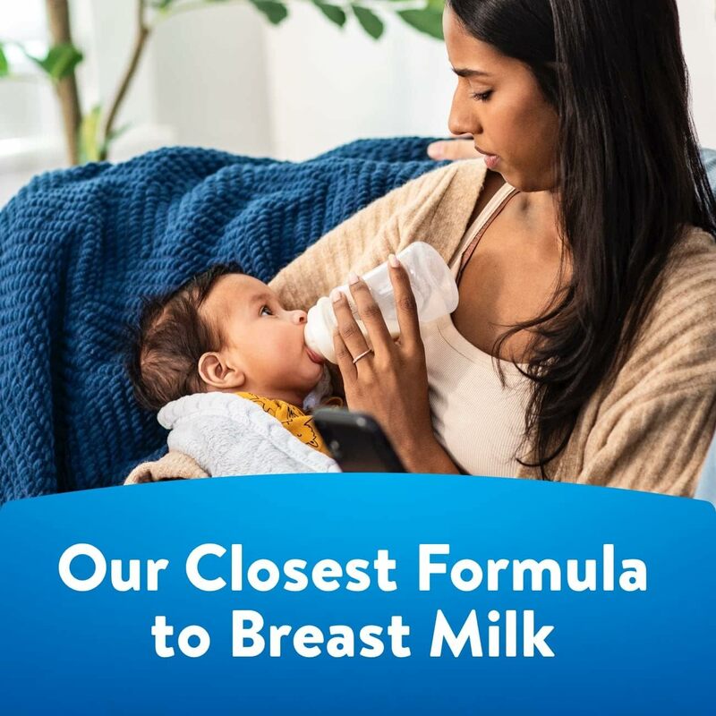 Prebióticos con 5 HMO, la fórmula más cercana a la leche materna, sin GMO, fórmula de bebé, botella lista para alimentar de 32-fl-oz (Caja de 6)