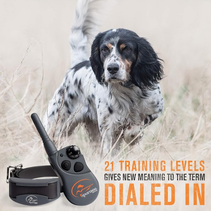 แบรนด์ sportdog fieldtrainer 425X การฝึกสุนัข-ระยะ500หลา-เครื่องฝึกระยะไกลแบบชาร์จไฟได้ที่คงที่สั่นสะเทือนและไปยัง