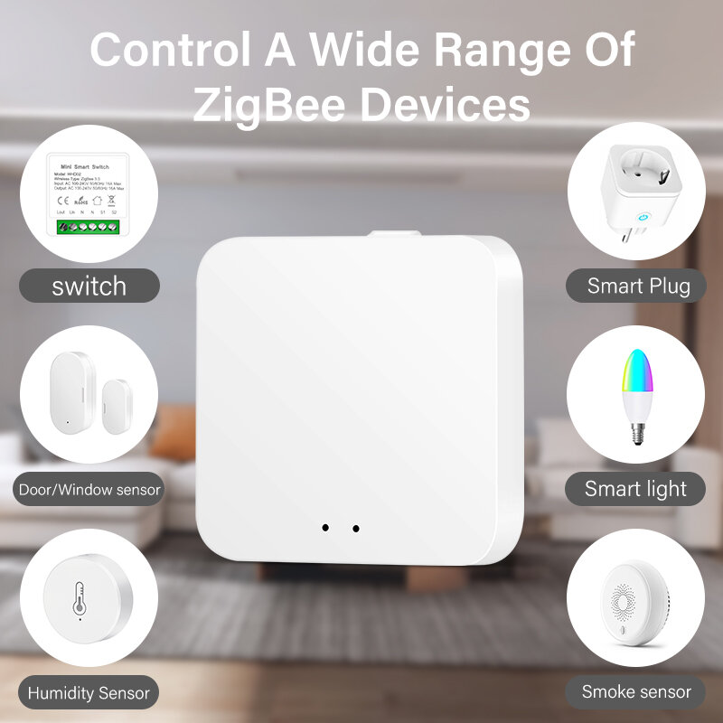 Aubess Tuya Zigbee 3.0 detektor Sensor jendela pintu pintar, perlindungan keamanan kontrol aplikasi melalui Alexa Google Home