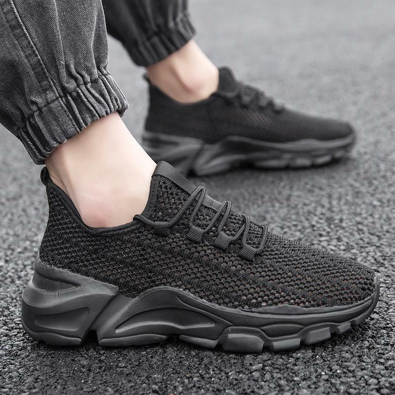 Men's Shoes Autumn 2023 New Mesh Sneakers Wear-Resistant Running Shoes Dad Shoes Trendy Casual Shoes Men