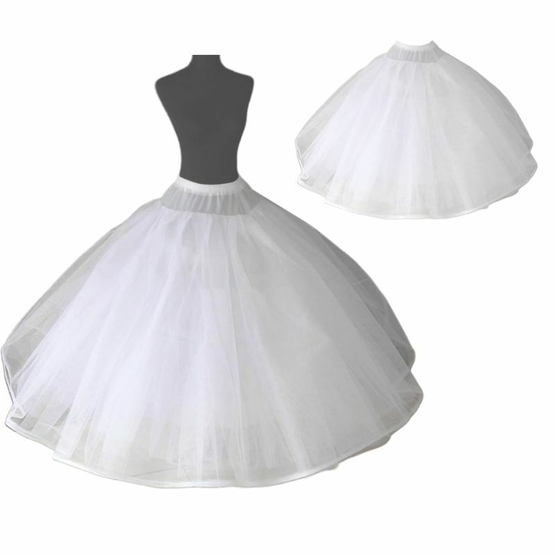 Damska 8-warstwowa tiulowa suknia balowa suknia ślubna dla nowożeńców halka bez pierścieni Eve Dropship