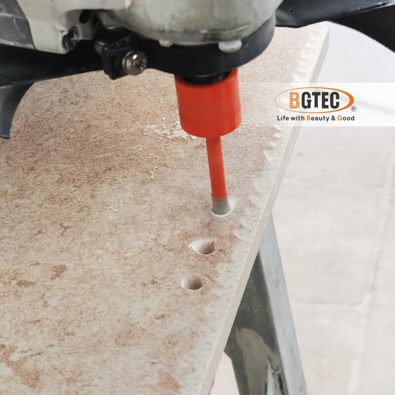 BGTEC 4 pezzi corone di perforazione diamantate Set di scatole di plastica Dia6 + 6 + 8 + 8mm punta per carotaggio M14 apri foro filettato per piastrelle marmo gres