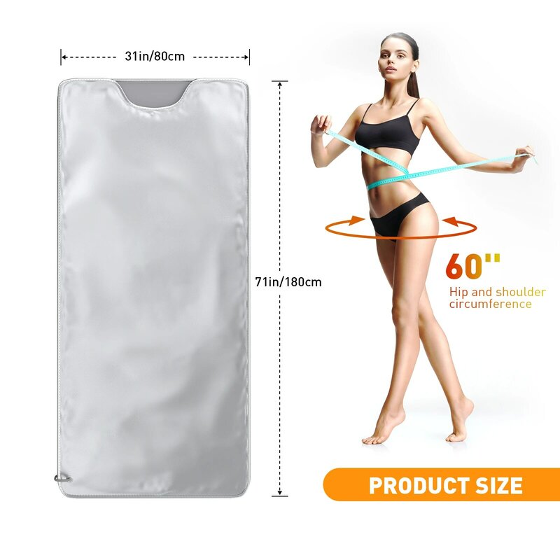 Professional Infrare Sauna Blanket Fat Burned Slimming Electric Aesthetic Thermal Detox Therapy Sauna Blanket Home for Women Men