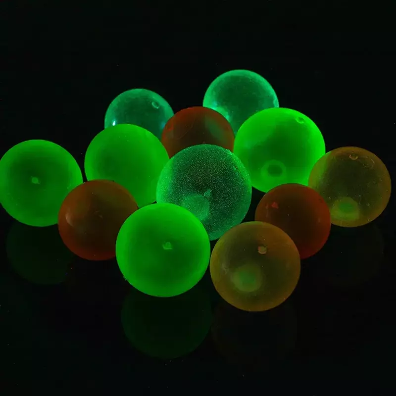 High Bounce Glowing Luminous Balls, Stress Relieve Toy, Party Decor, Ansiedade, Stress Relieve, Parede, Casa, Crianças, Presente Adulto, 4.5cm, 6cm, 1-4Pcs