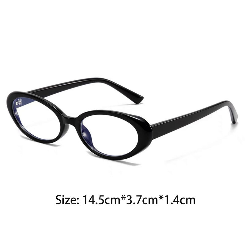 Cat Eye Transparent Myopia Glasses Women's High-Definition Eyeglasses New Fashion Vintage Large Eyewear Frame Accessories 2024