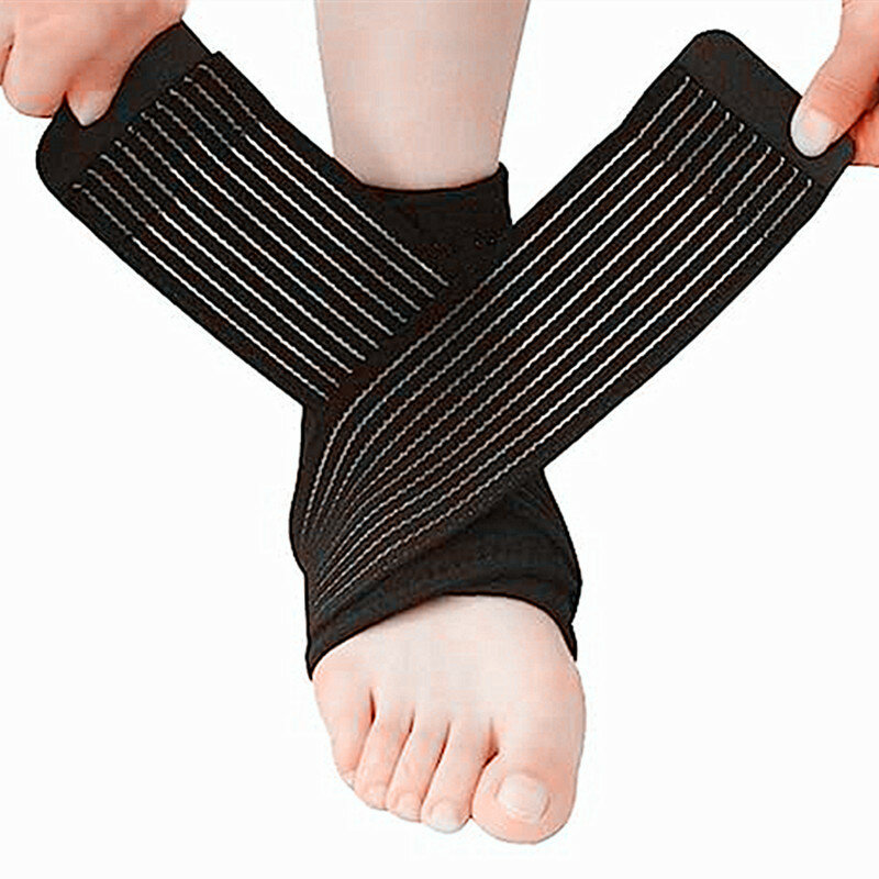 Bandagem elástica Wraps com fecho automático, bandagem de compressão esticada, produto para os joelhos, kit de primeiros socorros, 2