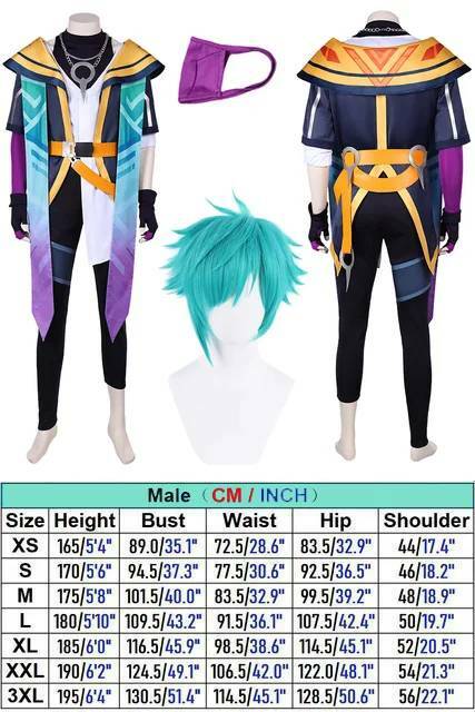 Heartsteel Aphelios Cosplay Wigs Mask Gloves Suits Anime Game LoL Costume Fantasy Disguise Adult Men Roleplay Outfit Halloween