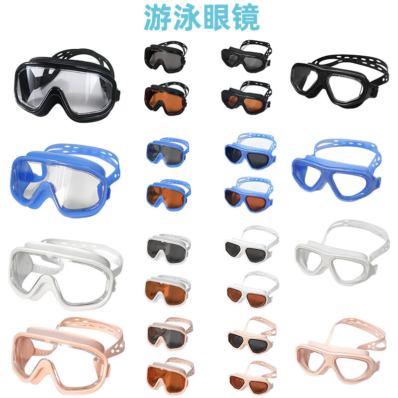 نظارات سباحة الكبار مكافحة الضباب نظارات الوقاية للسباحة الغوص الأطفال نظارات المعدات