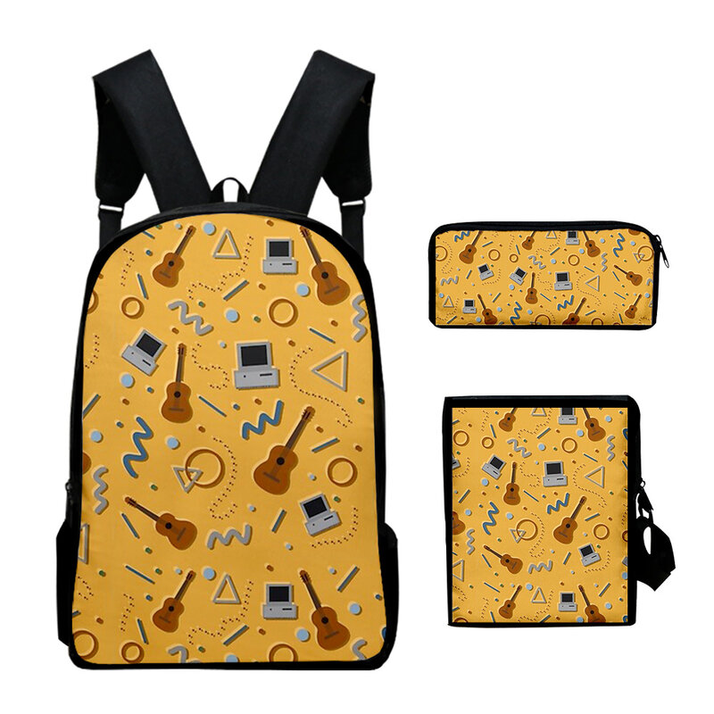 Классическая новинка, забавный dreamteam с 3D принтом, 3 шт./комплект, школьные ранцы для учеников, рюкзак для ноутбука, Наклонная Сумка через плечо, женская сумка-карандаш