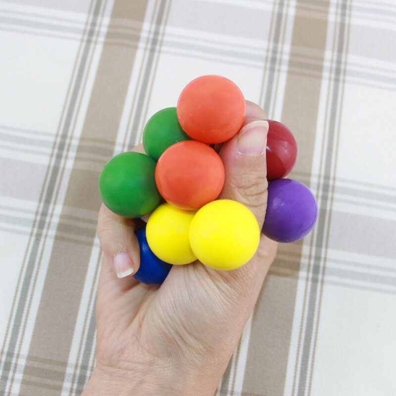Gulir bola iritasi atom anak-anak mainan pereda stres sensorik hadiah anak-anak autisme bola pijat tangan antistres dewasa