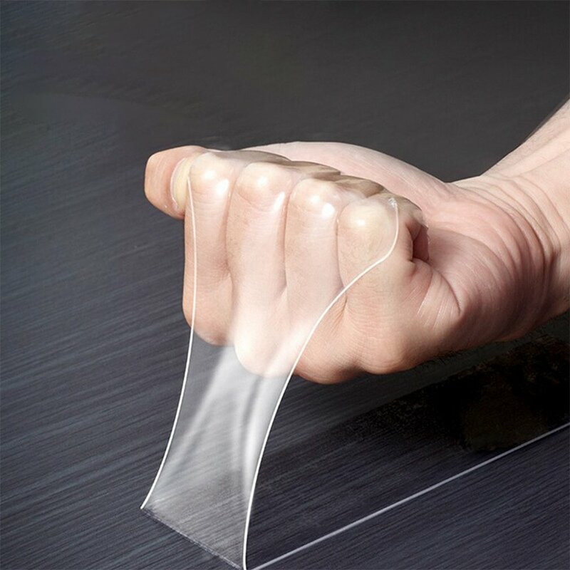 Super Strong Double Sided Adhesive Tape Washable Reusable Waterproof Transparent double tape Suit for Kitchen Bathroom Supplies