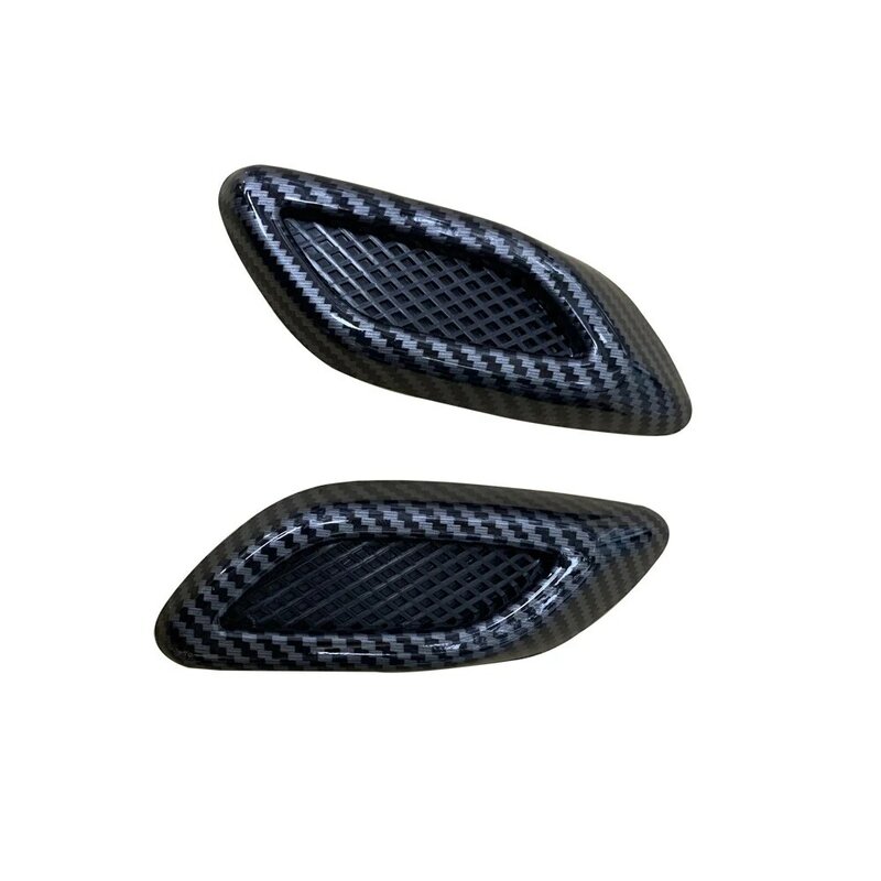 2Pcs Car Side Vent Air Flow Fender Intake ABS Auto Simulationv Styling Cover Anti-Collision Decoration Trims Accessories Parts