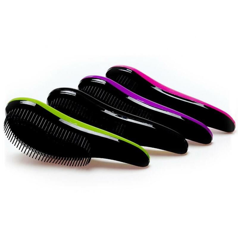 Mini Antistatic Handle Hair Brush, Cabeça Scalp Massage Comb, Wet Curly Detangle, Salão de cabeleireiro Styling
