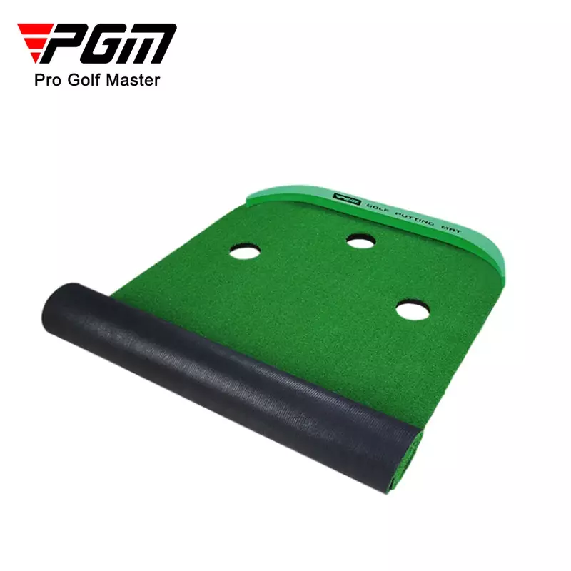 PGM putter de golf verde portátil para interiores, mini manta de práctica de entrenador, suministrado directamente por el fabricante