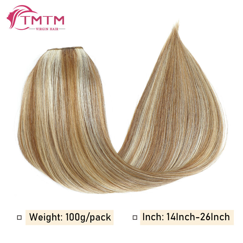 Straight Clip In V Shape Hair Extension Human Hair Brazilian Remy Hair One Piece With 5 Clips Full Head Clips On Extesnsion