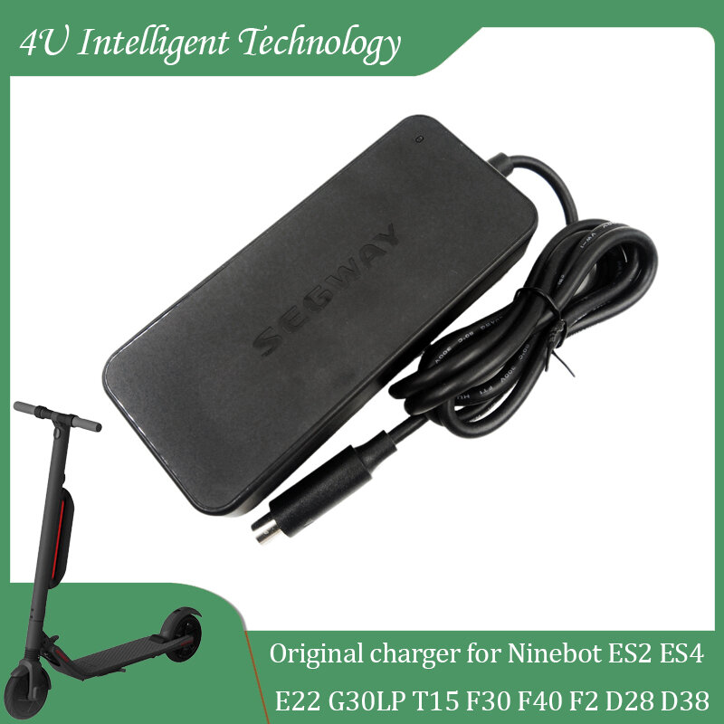 Segway-Chargeur original 42V 1,7 A pour trottinette électrique Xiaomi M365/Pro, pour modèles Ninebot ES2, ES4, E22, G30LP, T15, F30, F40, D28, D38