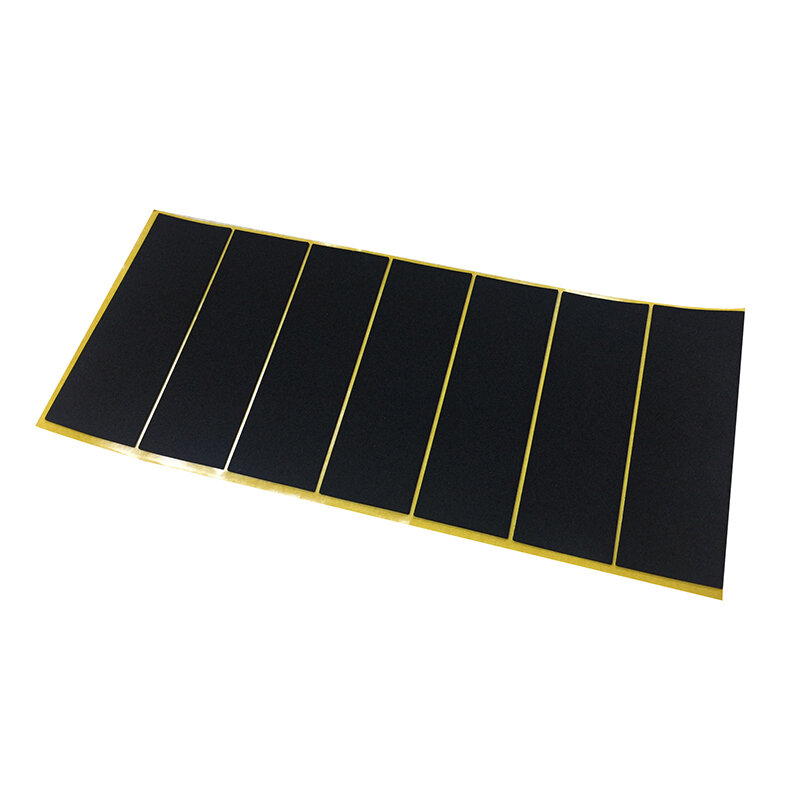 10 buah/lot hitam Fingerboard Deck Uncut pita stiker hitam busa pegangan pita Non-slip stiker 38mm x 110mm