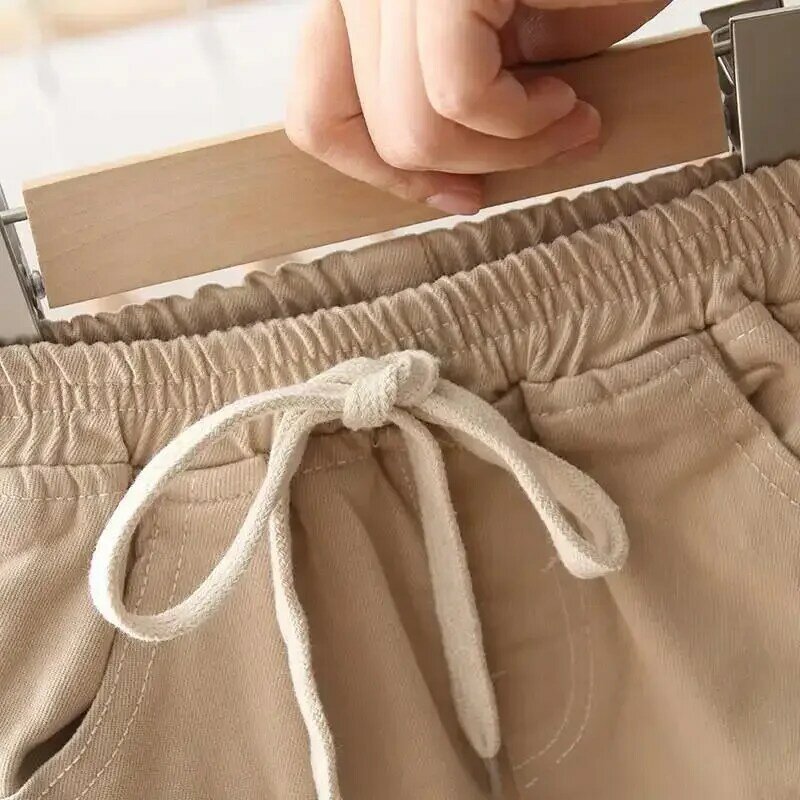Pantalon cargo en coton pour garçon de 2 à 6 ans, vêtement de sport décontracté, couleur unie, nouvelle collection