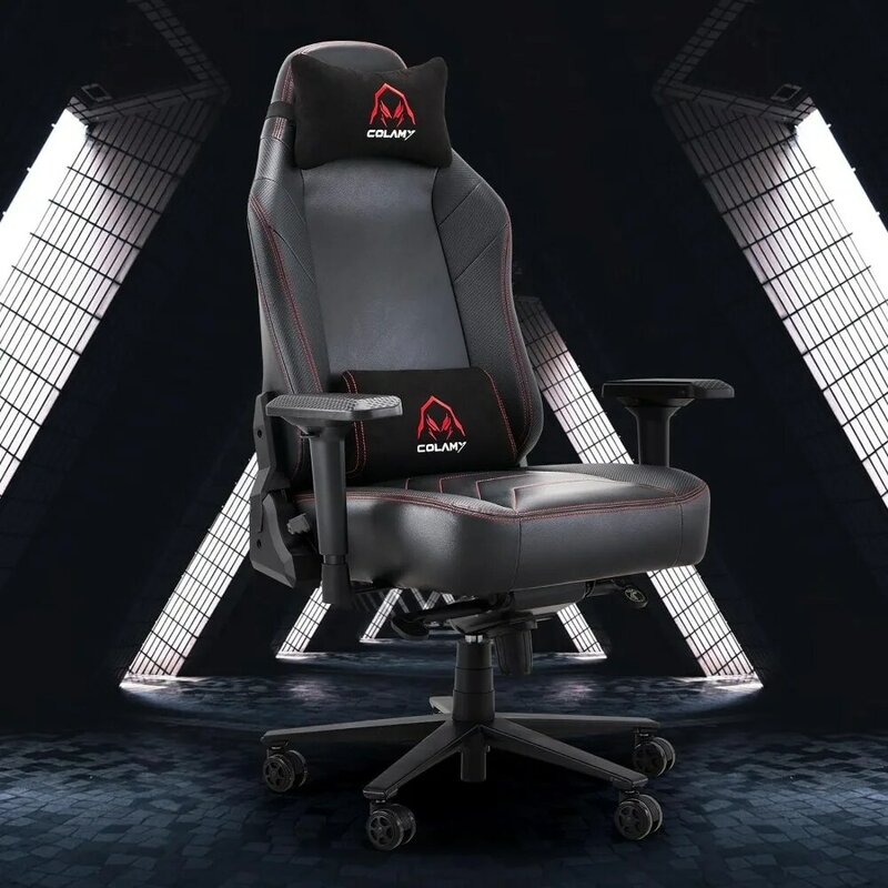 Большой и высокий игровой стул 350 фунтов, гоночный компьютерный игровой стул, эргономичный офисный компьютерный стул, широкое сиденье, регулируемые подлокотники 4D