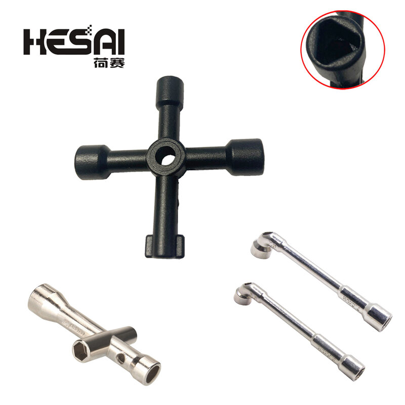 Multi-functional Electric Control Cabinet Triangle Key Wrench Elevator Water Meter Valve Square Hole