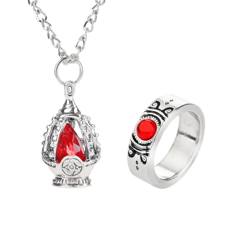 Ожерелье с драгоценными камнями в стиле аниме Puella Magi Madoka Magica Soul, кольцо с подвеской и кристаллами, костюмы для косплея, комплект ювелирных изделий для влюбленных, аксессуары, реквизит