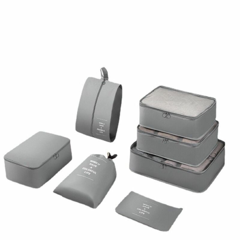 7PCS/Set Waterproof Packing Cubes Large Capacity Underwear Travel Storage Bags Essential Dampproof
