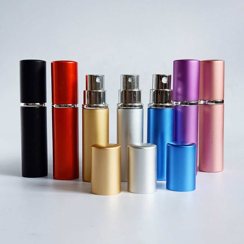 5/10/20/50pcs 5ml Mini Portable Refillable Perfume Bottle Aluminum Spray Atomizer Empty Metal Parfume Atomizer Bottle for Travel