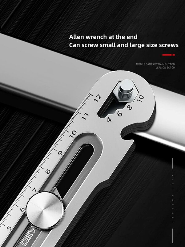 6in1 Multi-Function Art Knife, Stainless Steel 18MM Sharp Premium Utility Knife Tail Break Design/Ruler/Bottle opener box cutter
