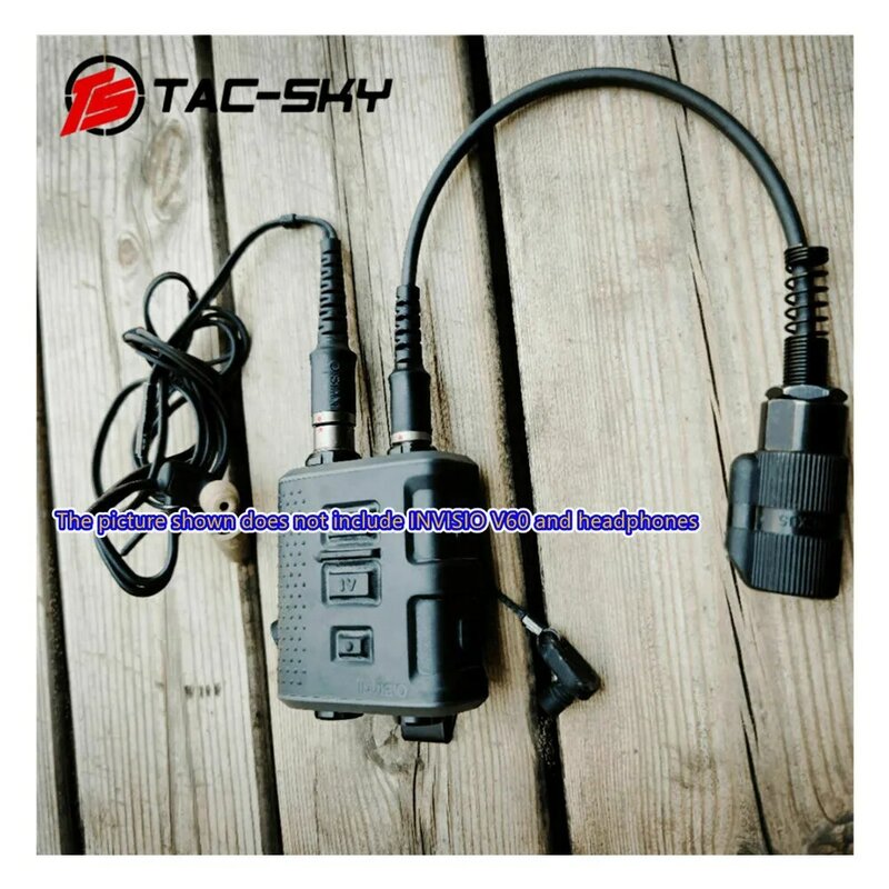 TS TAC-SKY, Cable adaptador Compatible con 6 pines PRC 148 152 a INVISIO V60