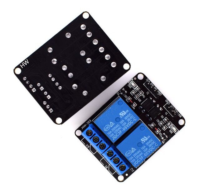 Arduino용 옵토커플러 확장 릴레이 모듈, 로우 레벨 트리거, 양방향 2CH 릴레이 모듈, 5V, 2 채널